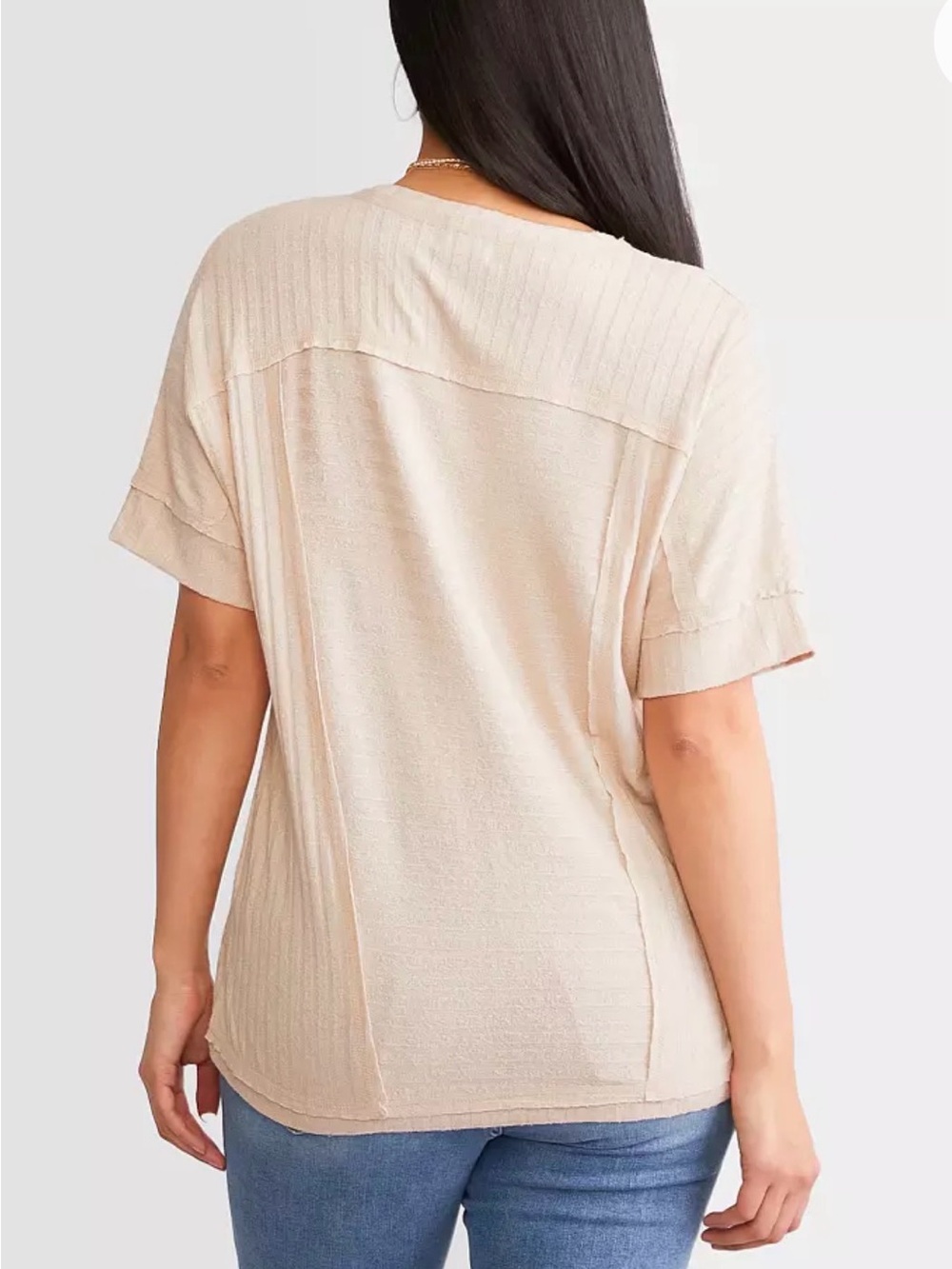 BKE Texture Ribbed Top - Picture 2 of 6